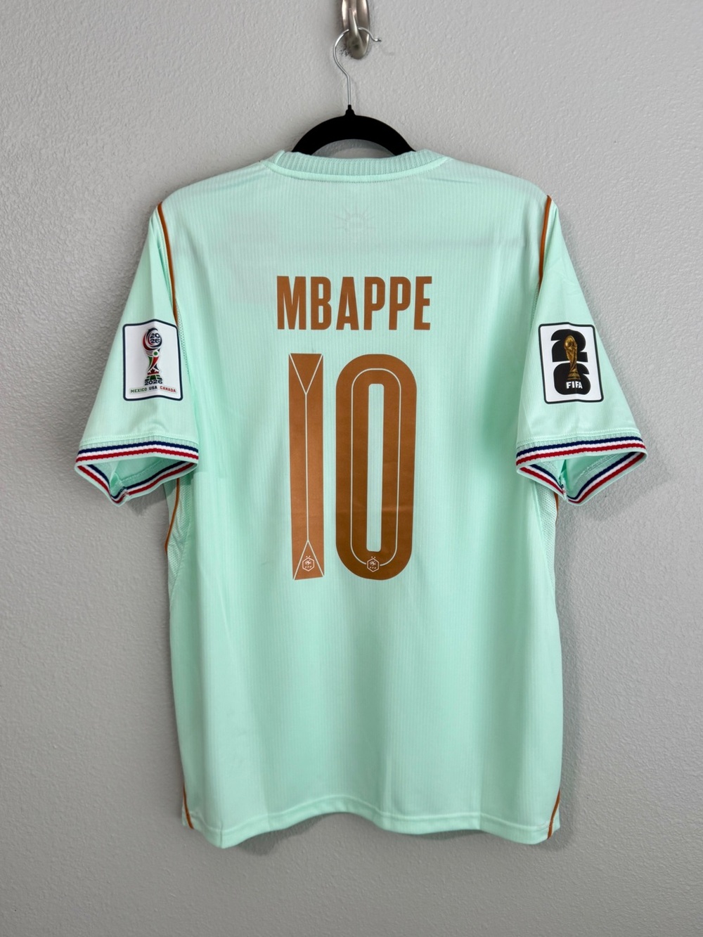 France 2026 Mbappe World Cup away #10 Mint Green Soccer Jersey
